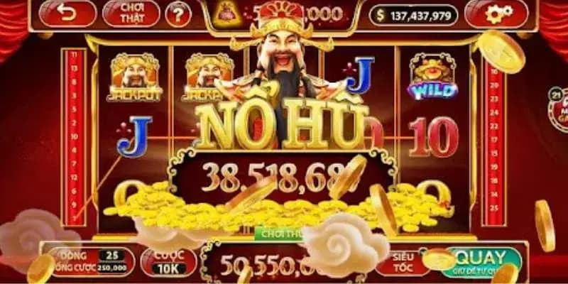 Quay nổ hũ thần tài cực đơn giản